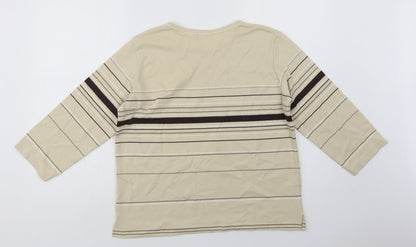 Womens UK Size 10 Dunnes Stores Beige Basic Blouse