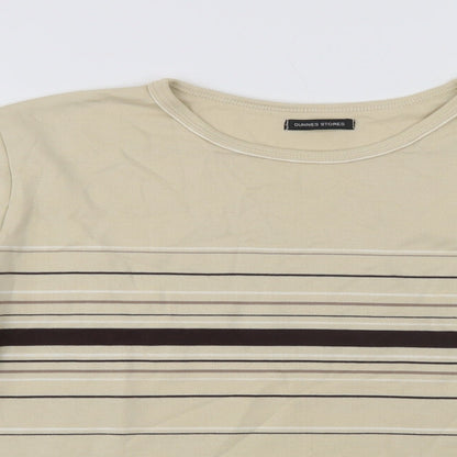 Womens UK Size 10 Dunnes Stores Beige Basic Blouse