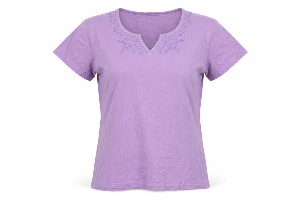 Womens UK Size M EWM Purple Basic Polo