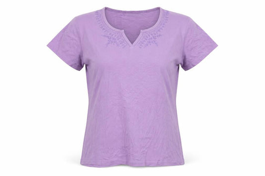 Womens UK Size M EWM Purple Basic Polo