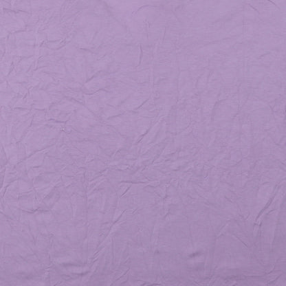 EWM Womens Purple  Cotton Basic Polo Size M V-Neck