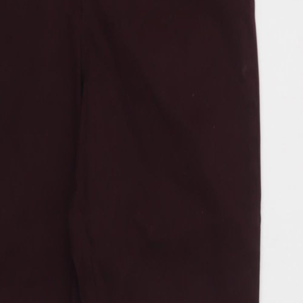 F&F Womens Purple  Cotton Mom Jeans Size 10 L30 in Regular Button