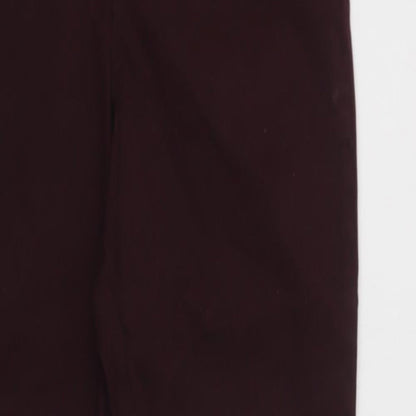 F&F Womens Purple  Cotton Mom Jeans Size 10 L30 in Regular Button