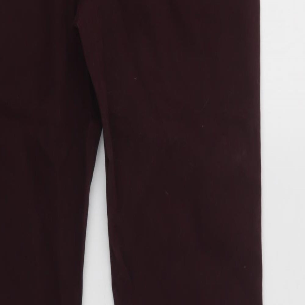 F&F Womens Purple  Cotton Mom Jeans Size 10 L30 in Regular Button