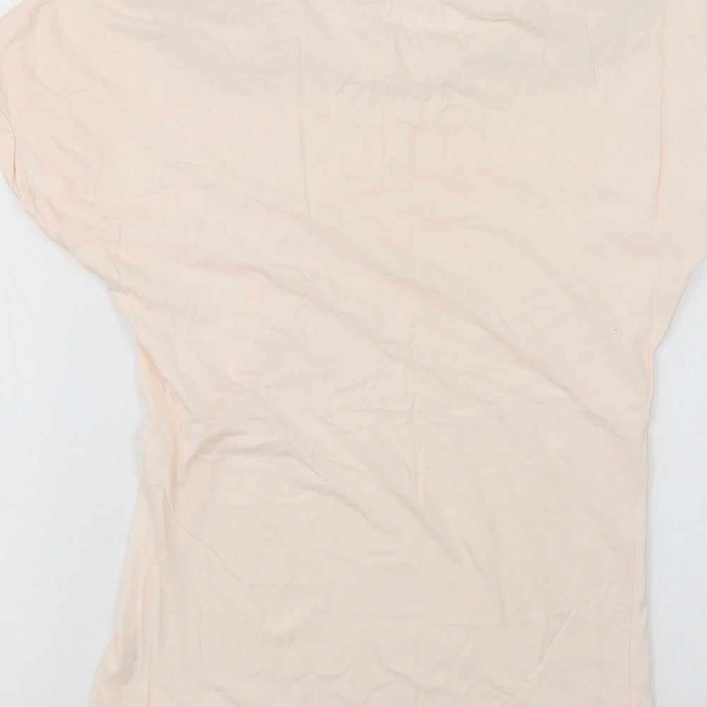 Womens UK Size 8 Preworn Pink Basic T-Shirt