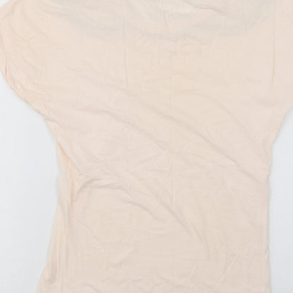 Womens UK Size 8 Preworn Pink Basic T-Shirt