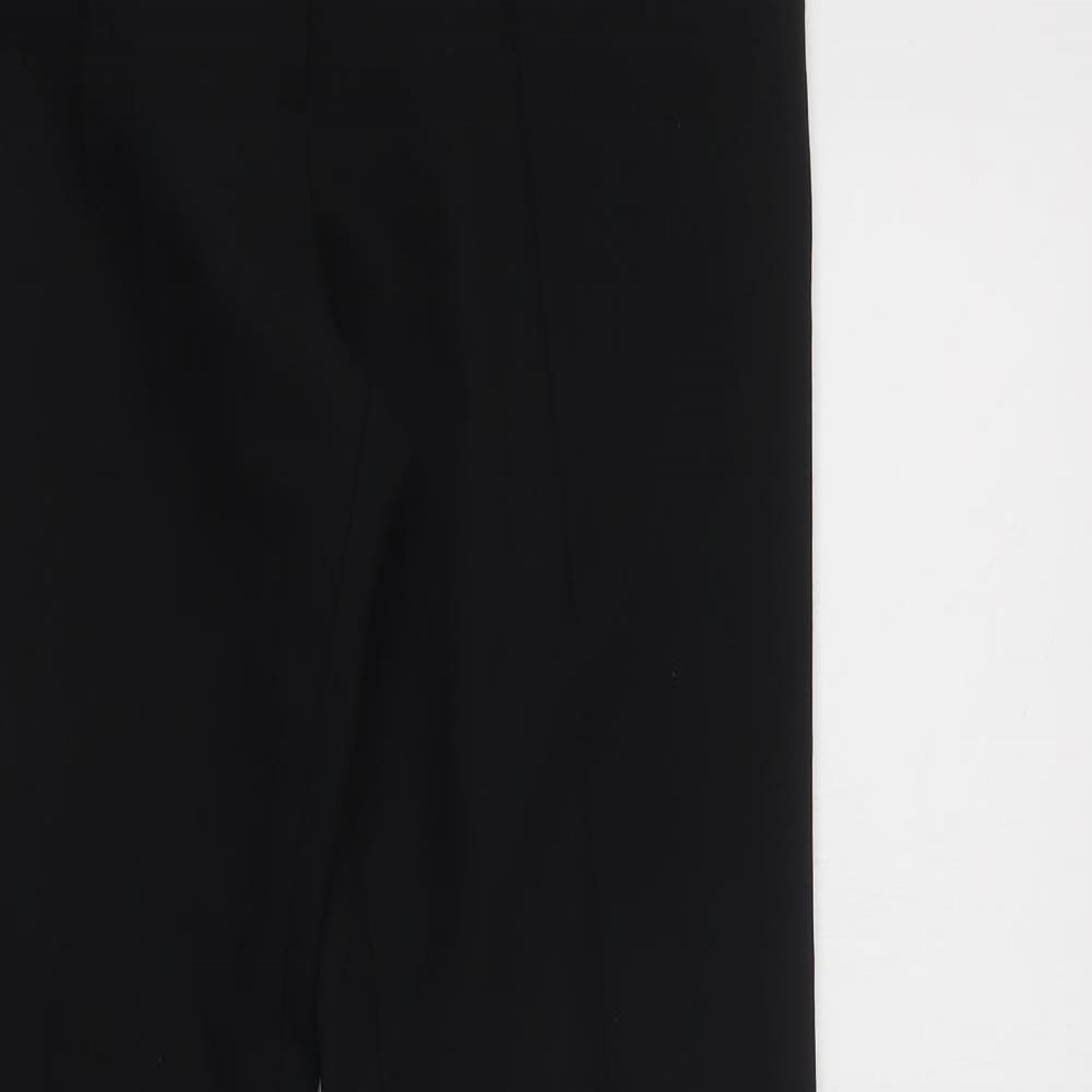 Womens UK Size 8 South Regular Fit Dress Pants Black Trousers