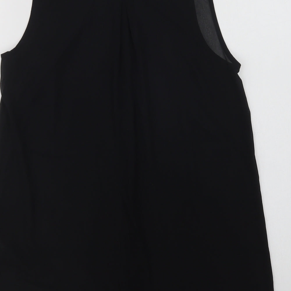 Womens UK Size 6 H&M Black Basic Blouse