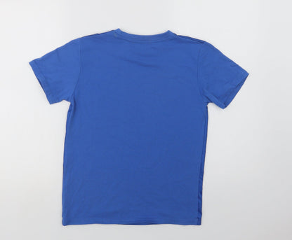 Zhixuan tong Boys Blue  Polyester Basic T-Shirt Size 13 Years Crew Neck  - Fortnite