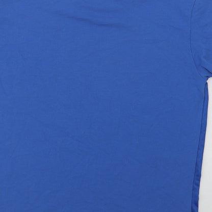 Zhixuan tong Boys Blue  Polyester Basic T-Shirt Size 13 Years Crew Neck  - Fortnite