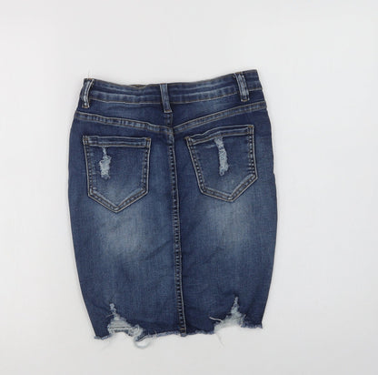 Womens UK Size S My Bestiny Mini Denim Skirt