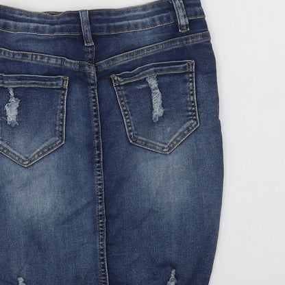 Womens UK Size S My Bestiny Mini Denim Skirt