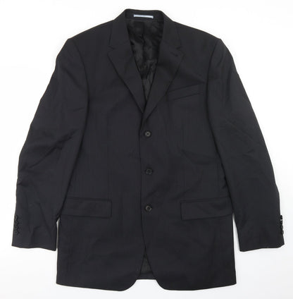 Mens UK Size 40 NEXT Regular Black Suit Jacket