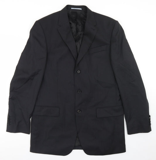 Mens UK Size 40 NEXT Regular Black Suit Jacket