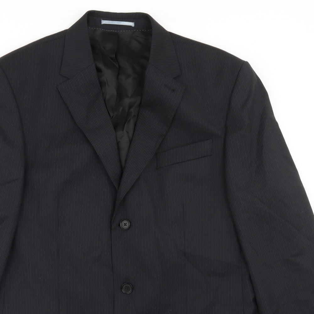 Mens UK Size 40 NEXT Regular Black Suit Jacket