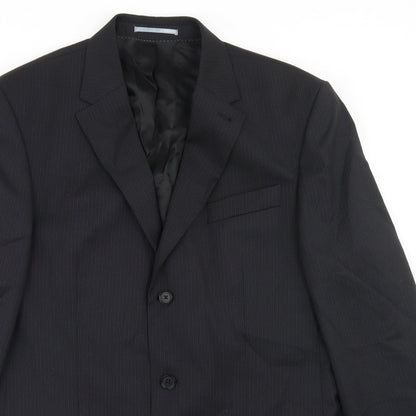 Mens UK Size 40 NEXT Regular Black Suit Jacket