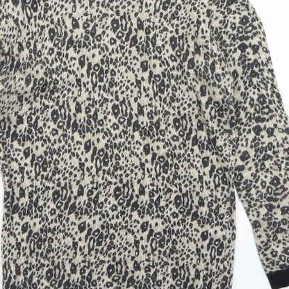Womens UK Size 6 Topshop Beige Pullover Jumper
