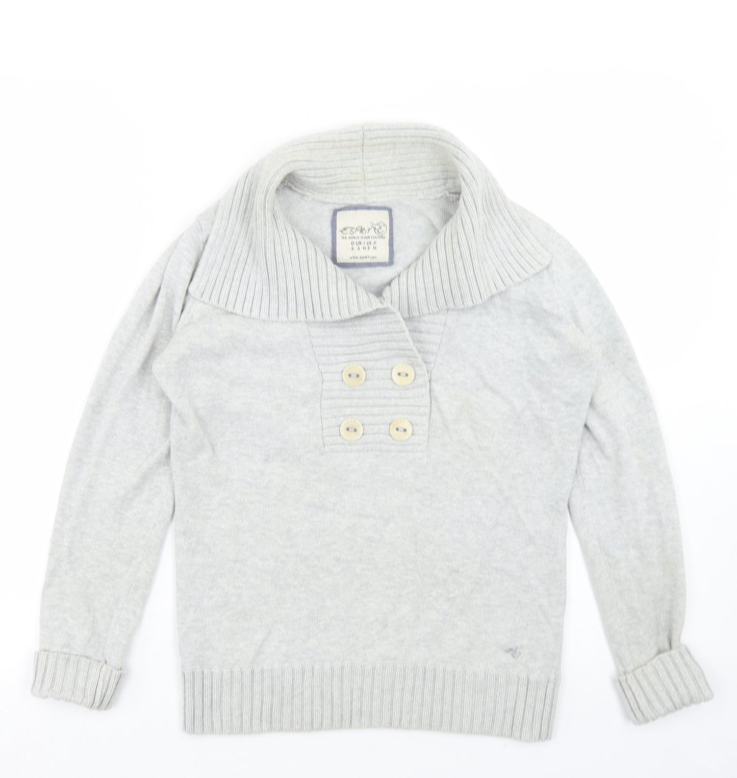 Womens UK Size M Esprit Grey Pullover Jumper