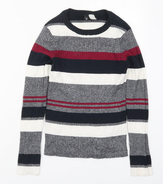 Womens UK Size S H&M Grey Pullover Jumper
