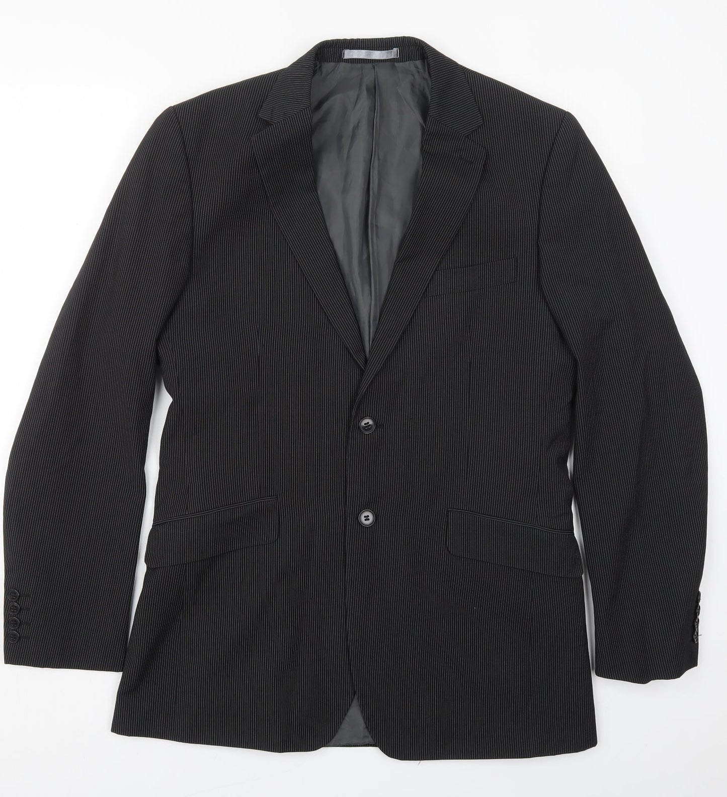 Mens UK Size 40 Burton Regular Black Suit Jacket