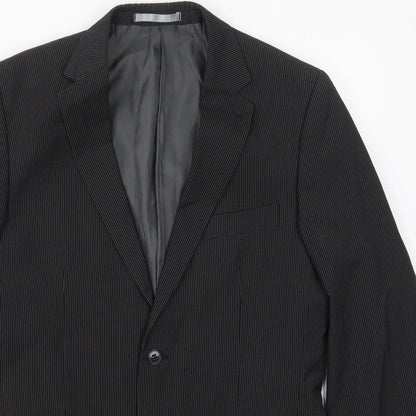 Mens UK Size 40 Burton Regular Black Suit Jacket