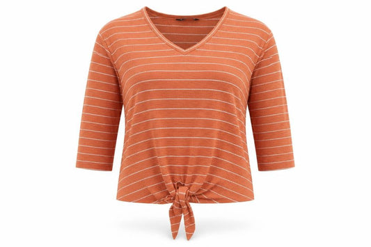 Womens UK Size M Dunnes Stores Orange Jersey Blouse