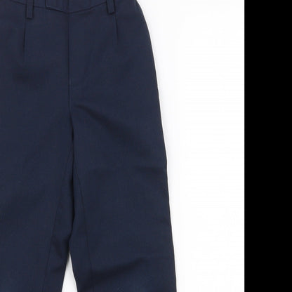 Marks and Spencer Boys Blue  Polyester Dress Pants Trousers Size 5-6 Years  Regular Pullover - School trousers