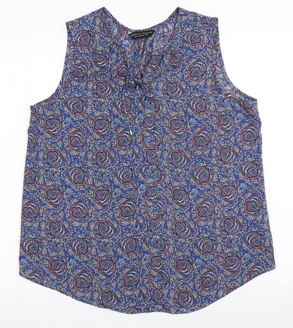 Womens UK Size 16 Dorothy Perkins Blue Basic Blouse