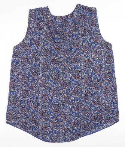 Womens UK Size 16 Dorothy Perkins Blue Basic Blouse