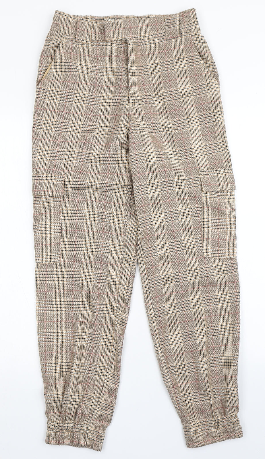 Womens UK Size S Stradivarius Regular Fit  Brown Trousers