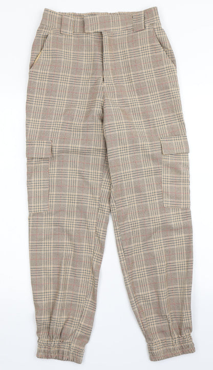 Womens UK Size S Stradivarius Regular Fit  Brown Trousers