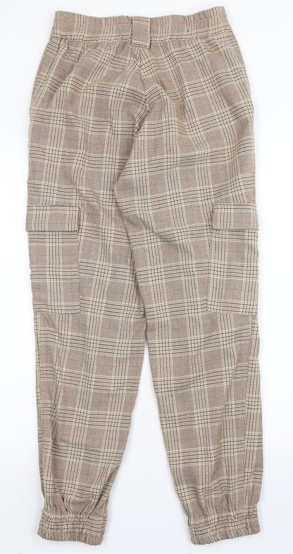 Womens UK Size S Stradivarius Regular Fit  Brown Trousers