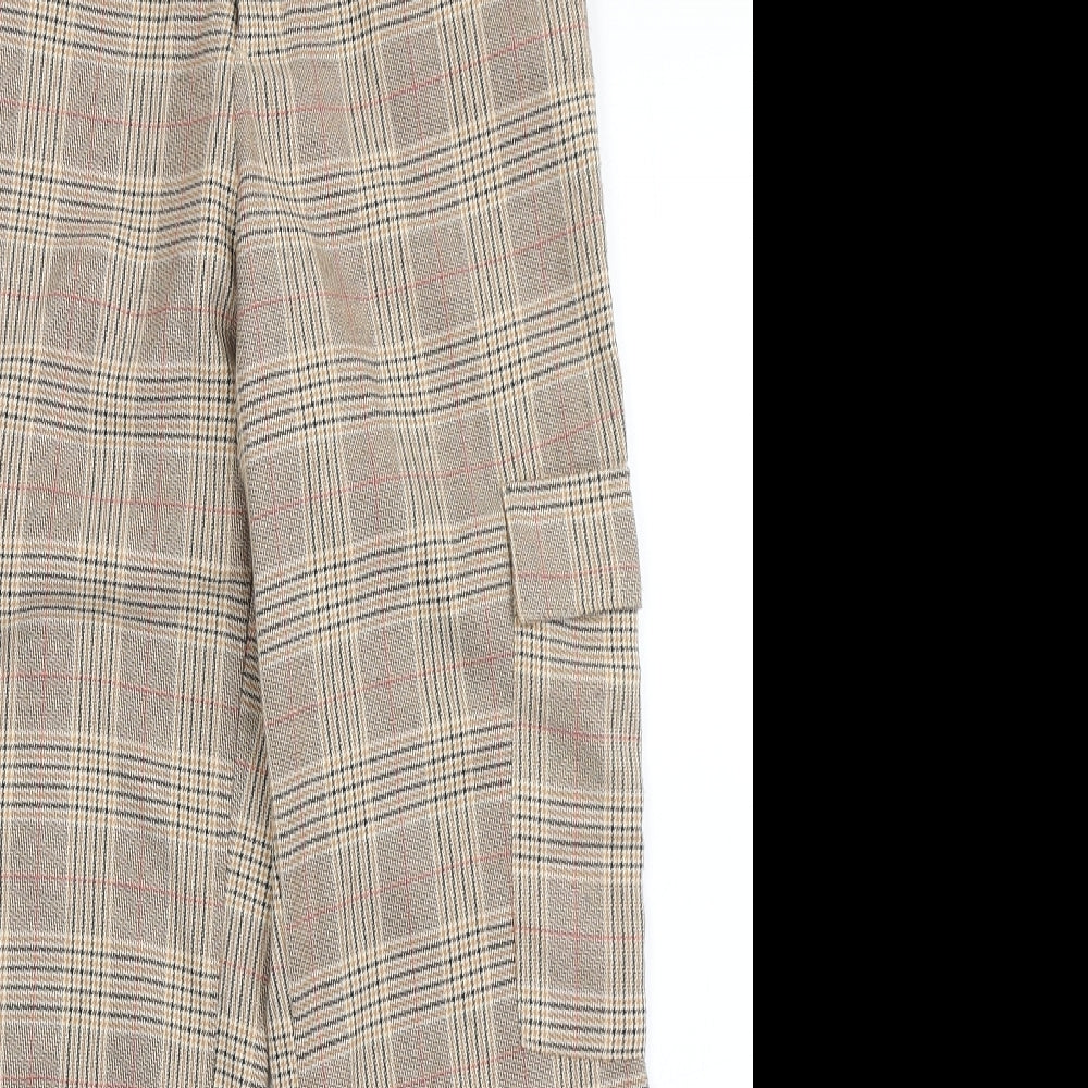 Womens UK Size S Stradivarius Regular Fit  Brown Trousers