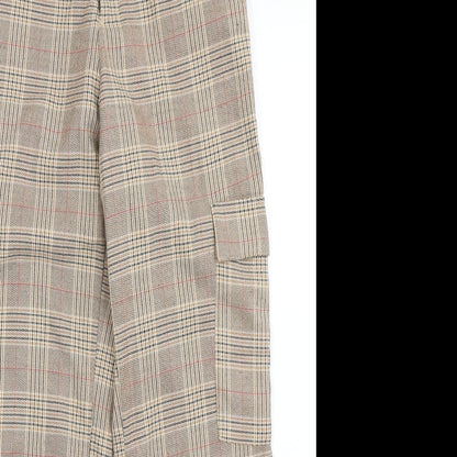 Womens UK Size S Stradivarius Regular Fit  Brown Trousers