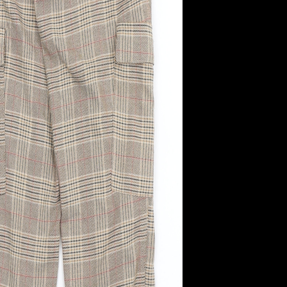 Womens UK Size S Stradivarius Regular Fit  Brown Trousers