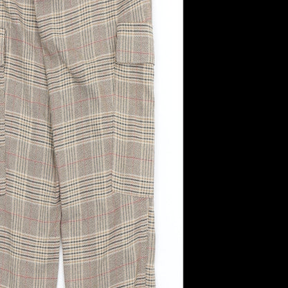 Womens UK Size S Stradivarius Regular Fit  Brown Trousers