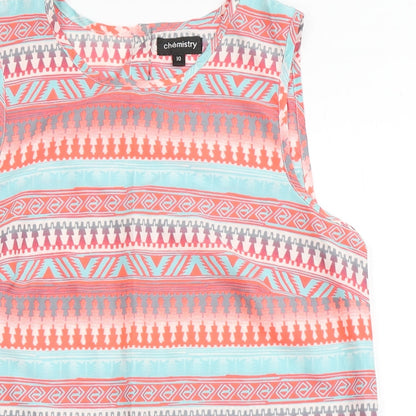 Womens UK Size 10 Chemistry Pink Basic Blouse
