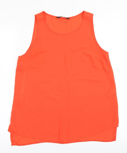 Womens UK Size 8 Dorothy Perkins Orange Basic Blouse