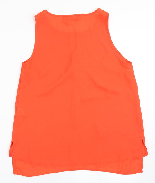 Womens UK Size 8 Dorothy Perkins Orange Basic Blouse