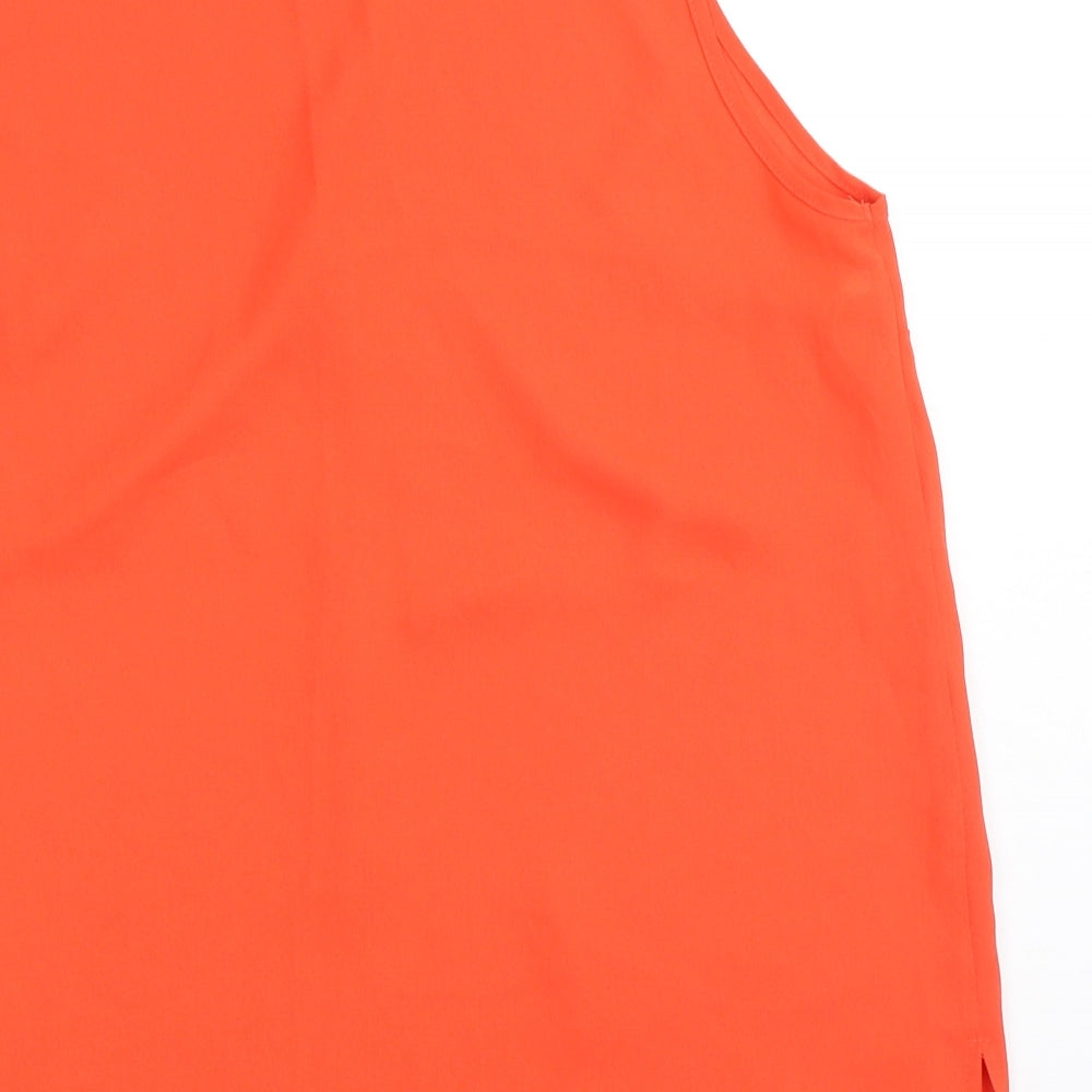 Womens UK Size 8 Dorothy Perkins Orange Basic Blouse