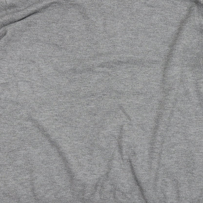 Primark Womens Grey Round Neck  Polyester Pullover Jumper Size M