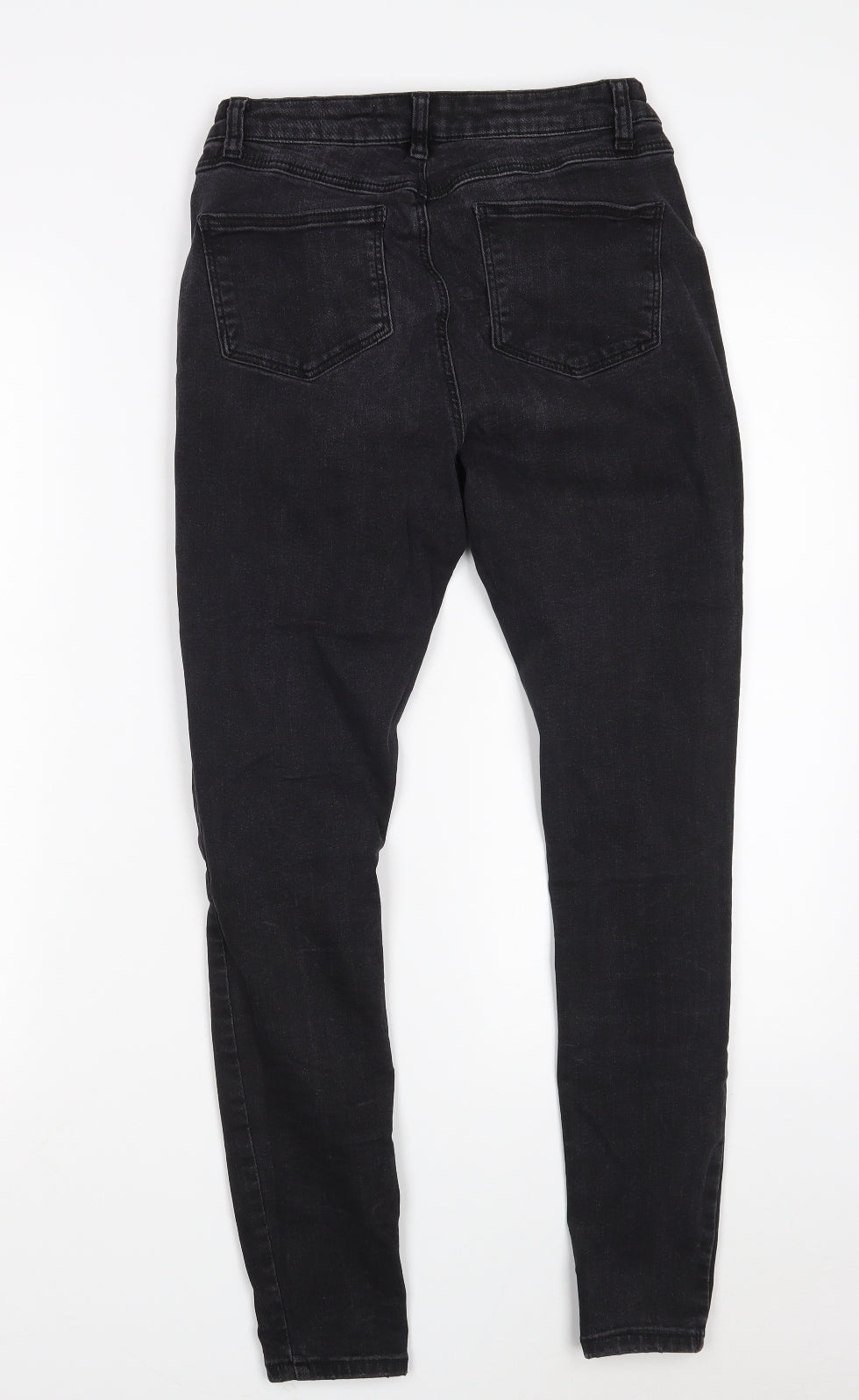 Denim Co. Womens Black  Cotton Skinny Jeans Size 10 L26 in Slim Zip