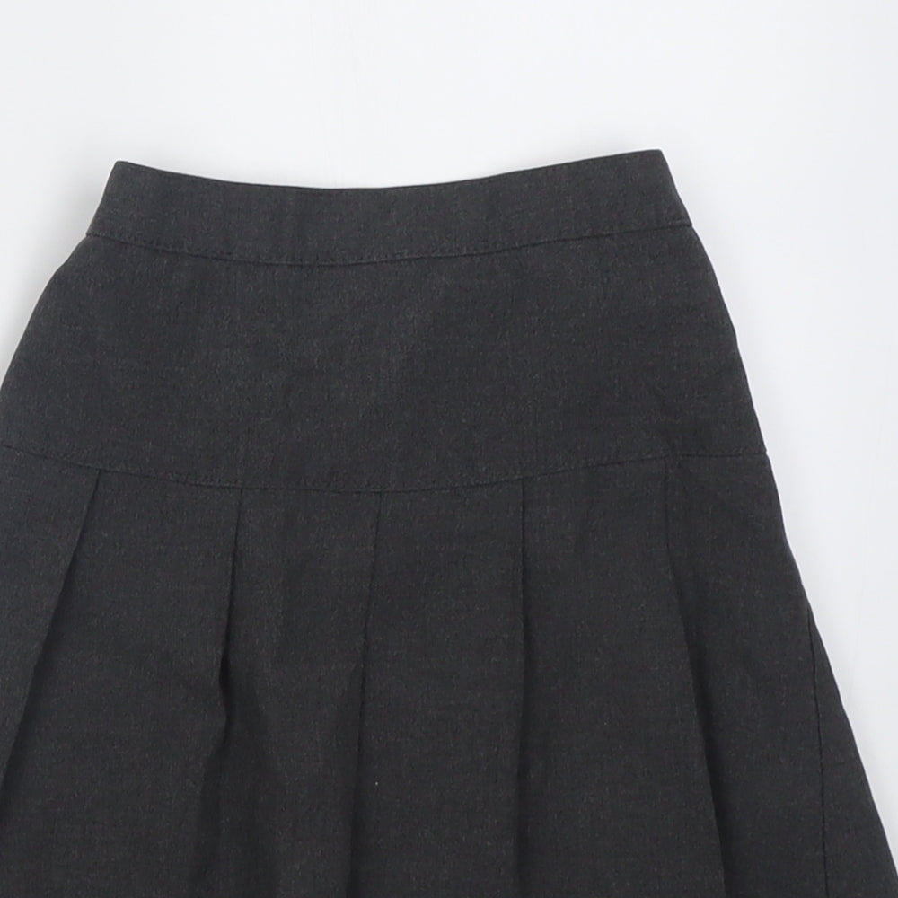 Dunnes Stores Girls Grey  Polyester A-Line Skirt Size 5-6 Years  Regular Pull On - School Wear