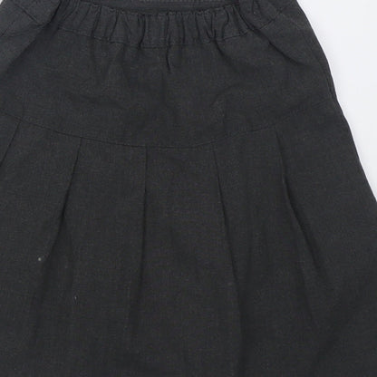 Dunnes Stores Girls Grey  Polyester A-Line Skirt Size 5-6 Years  Regular Pull On - School Wear