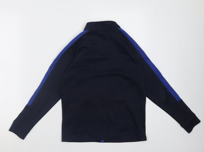 Finden Hales Boys Blue  Polyester Full Zip Sweatshirt Size 9-10 Years  Zip