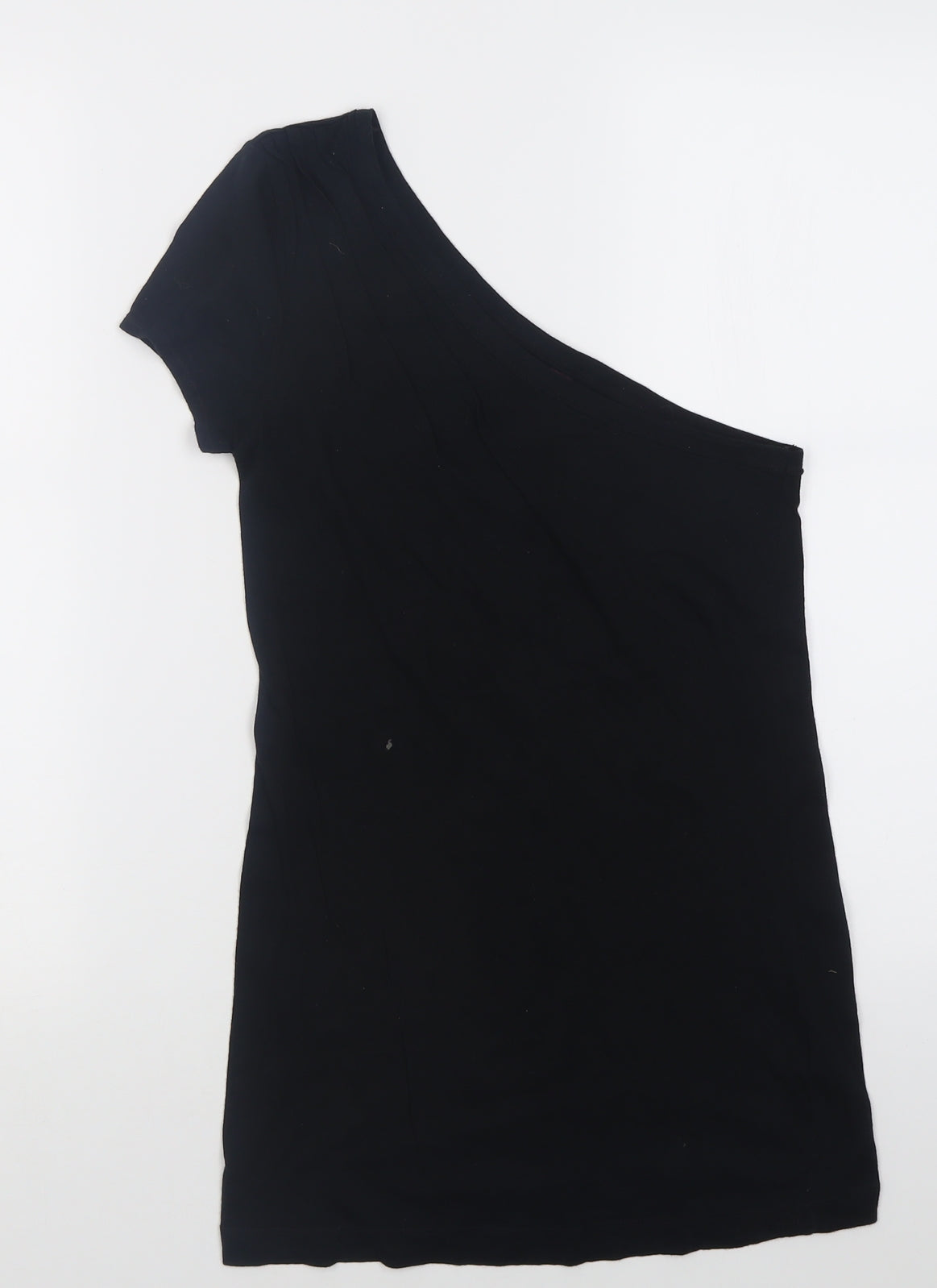 Womens UK Size 8 Miss Selfridge Black Basic T-Shirt