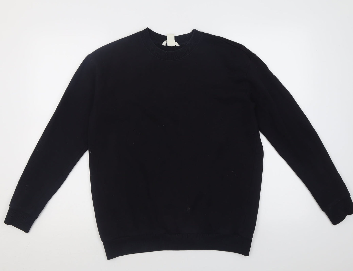 H&M Womens Black  Cotton Pullover Sweatshirt Size S  Pullover