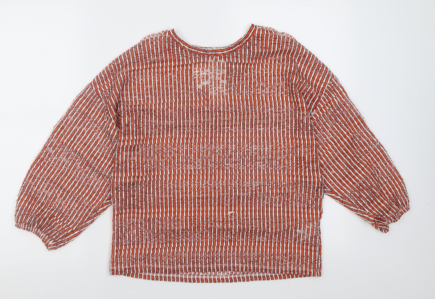 Womens UK Size 8 Per Una Orange Basic T-Shirt
