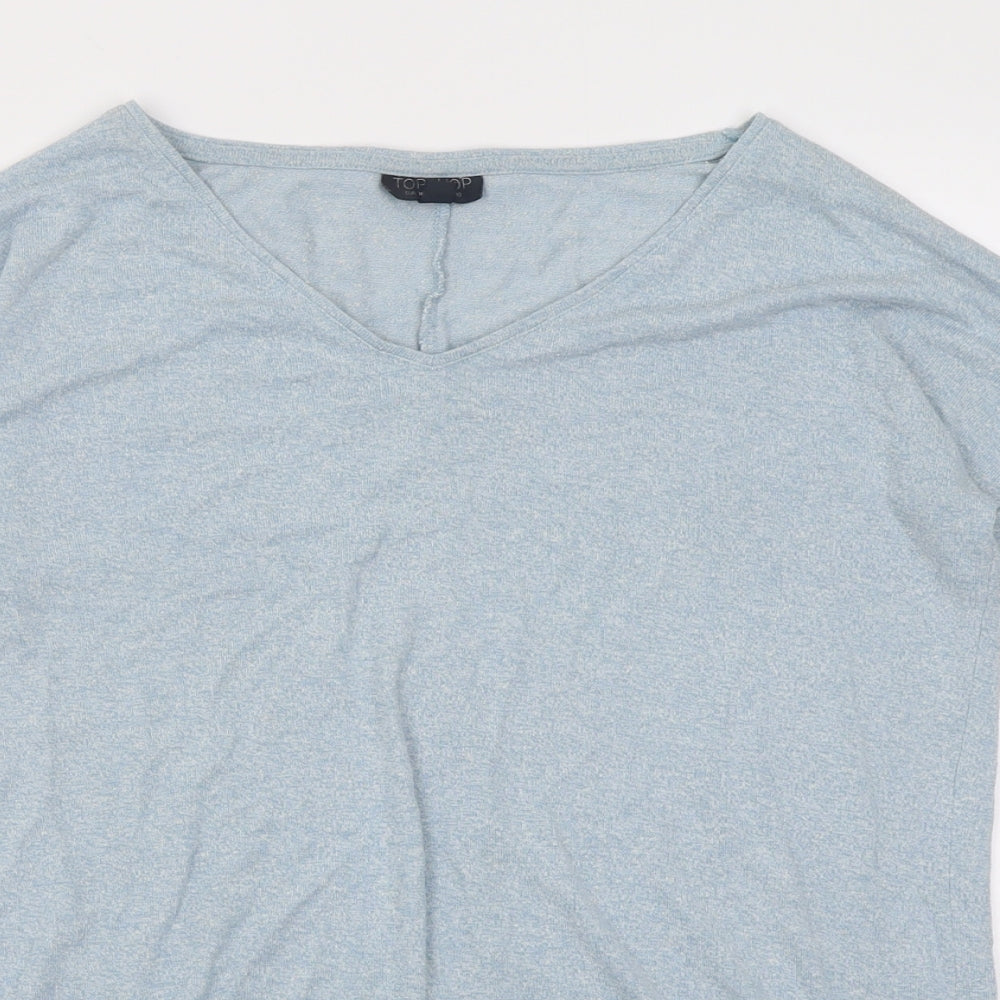 Womens UK Size 10 Topshop Blue Pullover Jumper