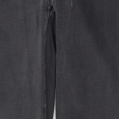 NEXT Womens Grey  Cotton Skinny Jeans Size 10 L28 in Regular